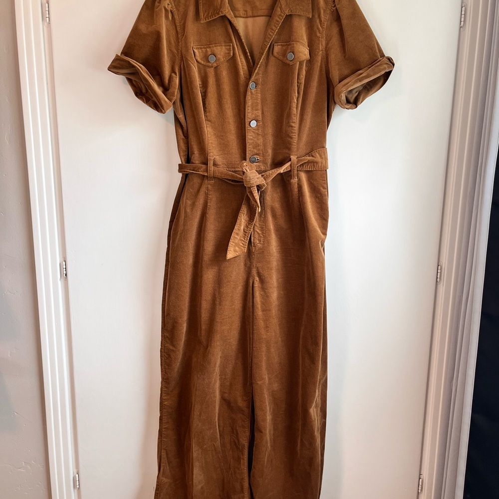 PAIGE Anessa Short Sleeve Button- UpJumpsuit